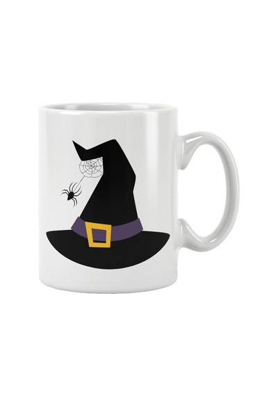 Witch Hat Baskılı Kupa Bardak Beyaz