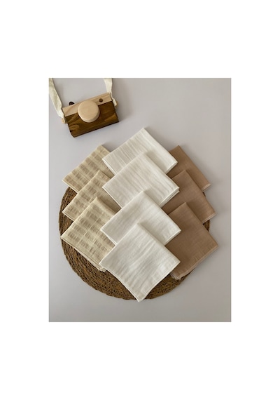 10'lu Müslin Bebek Ağız Mendili %100 Pamuk Camel Çizgili 25x25 Cm Camel-ekru-camel Çizgili Camel-ekru-camel Çizgili 10'lu Müslin Bebek Ağız Mendili %100 Pamuk Camel Çizgili 25x25 Cm Camel-ekru-camel Çizgili Camel-ekru-camel Çizgili
