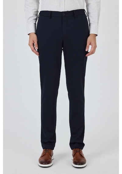 İmza Koyu Lacivert Esnek Yandan Cepli Casual Slim Fit Jogger Pantolon 1003250156 Koyu Lacivert