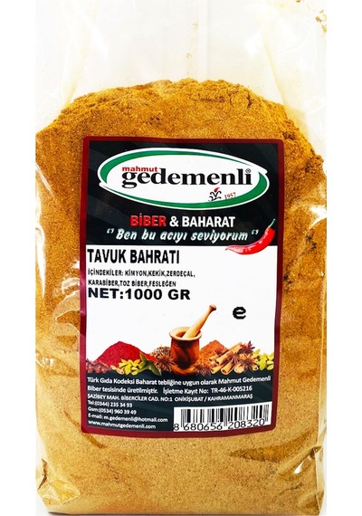 Mahmut Gedemenli Tavuk Baharatı 1 KG