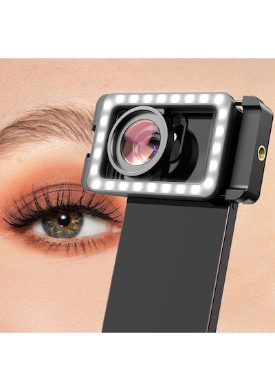 Apexel M15 Dolgu Işıklı Makro Lens
