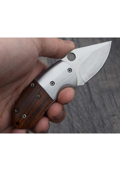 Browning Mini Kamp Çakı Ahşap Sap Kahverengi