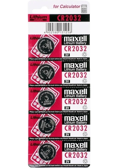 Just Cheap Store Maxell Cr2032 3v Lityum Düğme Pil 5'li Paket