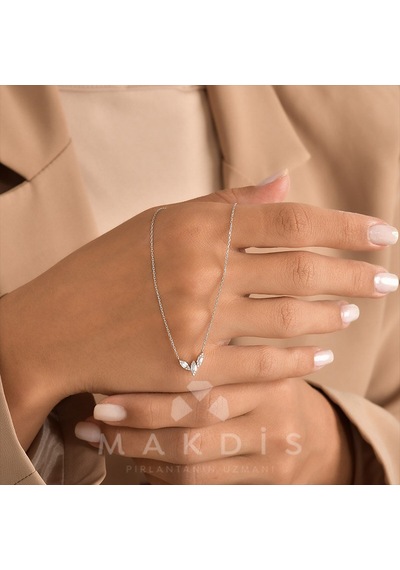 0.15 Karat Baget Pırlanta Kolye 47351519