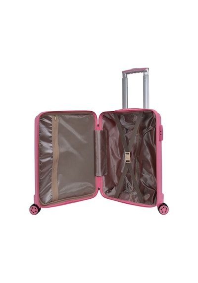 Elatae Premium Polipropilen Kabin Boy Kırılmaz Valiz Pembe V303 Pembe
