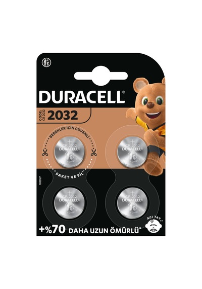 2032 4'lü Düğme Pil - 3 Volt