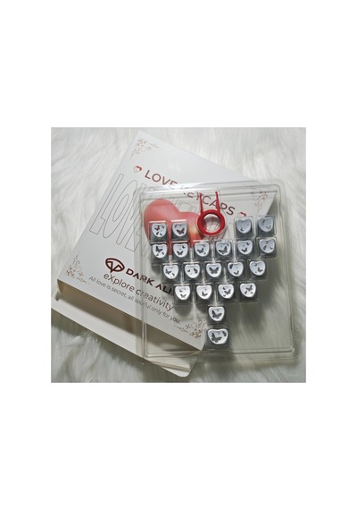 Leaven Kelebek Kalp Keycap Tuş Takımı Pbt - Rgb Uyumlu Işık Geçirgen - Gümüş