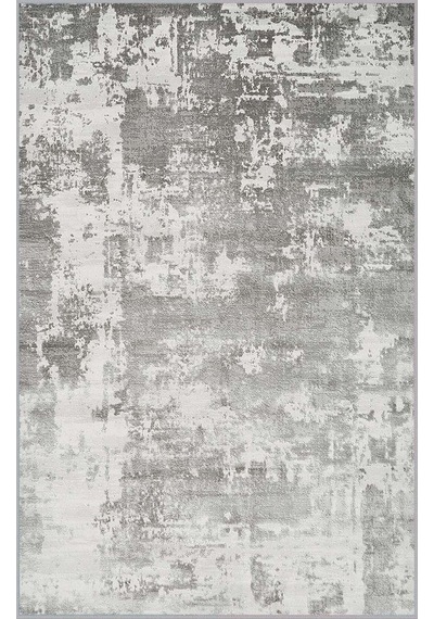 Rovigo Home Dijital Baskı Yıkanabilir Kaymaz Taban Salon Halısı Rvg0504 Gri