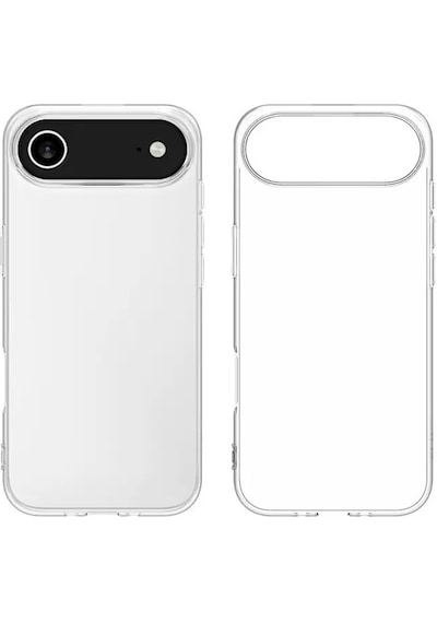 Apple Uyumlu iPhone 17 Air Kılıf Zore Süper Silikon Kapak Seffaf