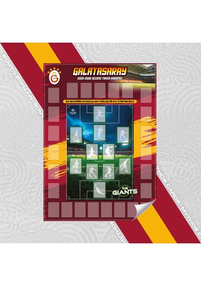 Galatasaray - The Gıants 2025/26 Poster Ve Çıkartma Seti