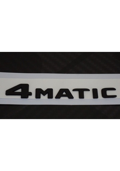 4 Matic Bagaj Siyah Renk 3M 3D Yazı Logo Ür
