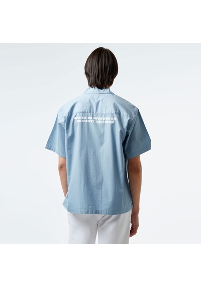 Carhartt Wıp S/s Link Script Erkek Mavi Gömlek