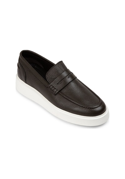 Deery Hakiki Deri Haki Erkek Loafer Ayakkabı - 01964mhake01 Haki