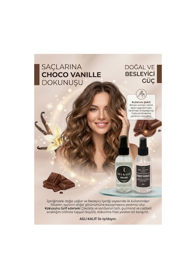 Chocovanille Parfümlü Saç Bakım Yağı %100 Doğal Yağlardan Hair Care Saç Parfümü 150ml