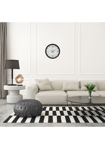 Precision Black 40 Cm Metal Duvar Saati 13710974