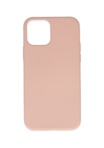 Apple iPhone Uyumlu 11 Pro Kılıf Nano İçi Kadife Silikon - Pudra Bz8683140420352