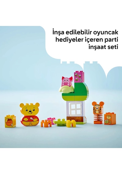 LEGO® DUPLO® | Disney Ayı Winnie’nin Doğum Günü Partisi 10457 - 1,5 Yaş ve Üzeri Çocuklar için Eğitici Oyuncak Yapım Seti (22 Parça)