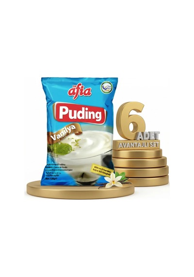Afia Vanilyalı Puding 6x125 Gr