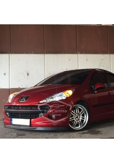 Peugeot 207 2006-2014 Uyumlu Üniversal Astra H Lip Esnek Ön Lip 2 Parça Tampon Altı Dil Karlık Ön Ek 00 Şüscaroto Aksesuar