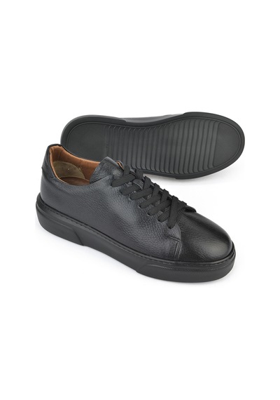 Ziya, Erkek Hakiki Deri Sneaker 151423z511 Siyah 151423z511 000 Siyah