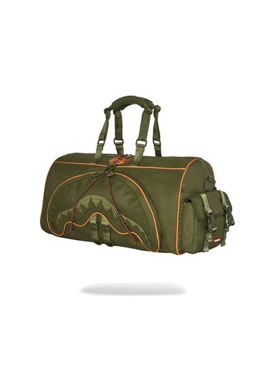 Sprayground Spec Ops Global Hawk Duffle Çanta %100 Polyester Spor Ve Seyahat Çantası Ayakkabı Bölmeli Yeşil