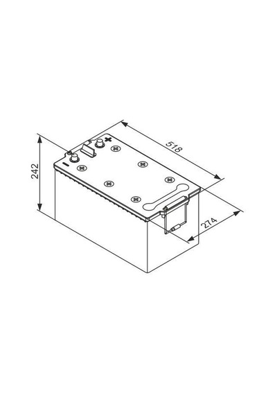 0092ta0800 - Ta 210 Ah Agm - 1200m. Akım A En / 210ah - Bosch