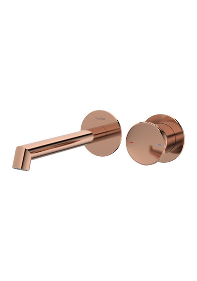 Teska E 5509 Arte Ankastre Lavabo Bataryası Rose Gold