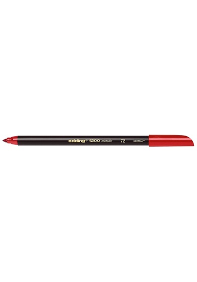 Edding 1200 Metalik Keçeli Kalem - Metalik Kırmızı