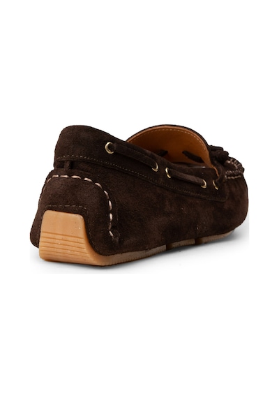 Deery Kadın Hakiki Süet Kahverengi Püsküllü Loafer - Dl506zkhvc01