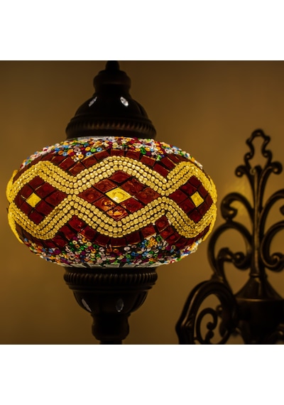 Mozaik Aplik Otantik Gece Lamba El Yapımı Mozaik Yatak Odası Lambası Diğer