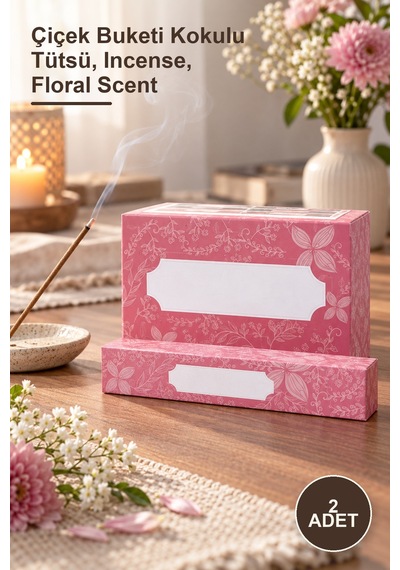 2 Adet Floral Bouquet Tütsü 15 Gr Çiçek Buketi Kokulu Tütsü, Incense, Floral Scent