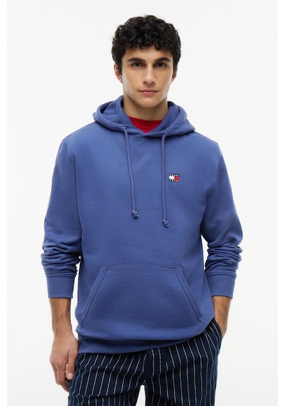 Tommy Hilfiger Tjm Regular Badge Erkek Mavi Hoodie-16425