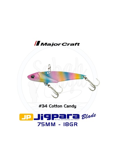 Major Craft Jigpara JPB-75 Blade Vibrasyon Jig 75mm 18gr #34 Cotton Candy