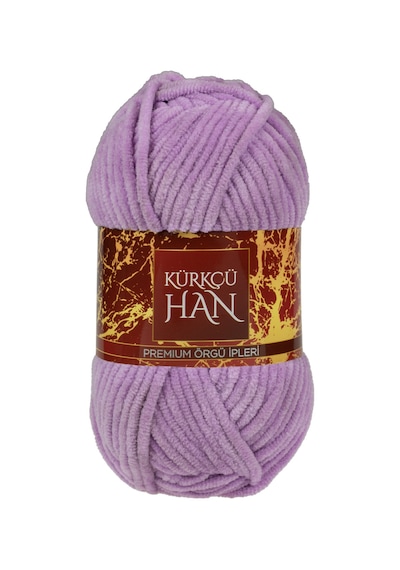 Kadife Örgü İpi 50gr %100 Polyester Yumuşak Pofuduk Koyu Lila