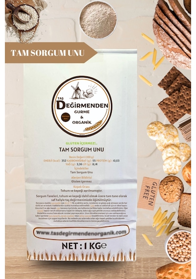 Tam Sorgum Unu (Gluten İçermez) - 1 Kilo