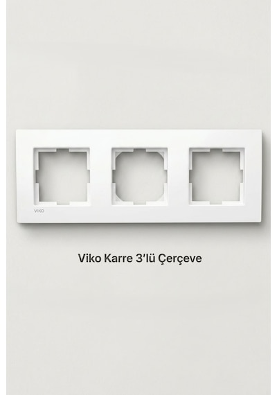Viko Karre 3'lü Çerçeve Beyaz 90960202
