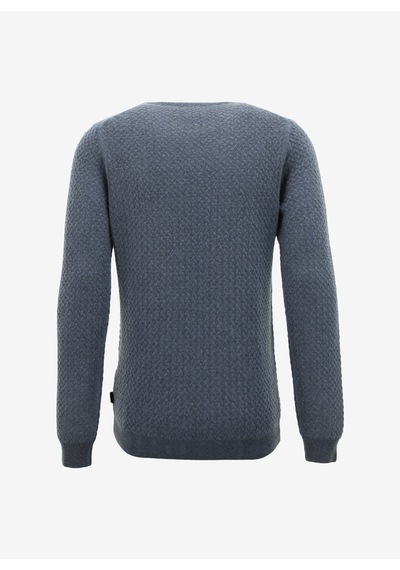At.p.co Bisiklet Yaka Slim Fit Koyu Mavi Erkek Kazak A274s37cold-