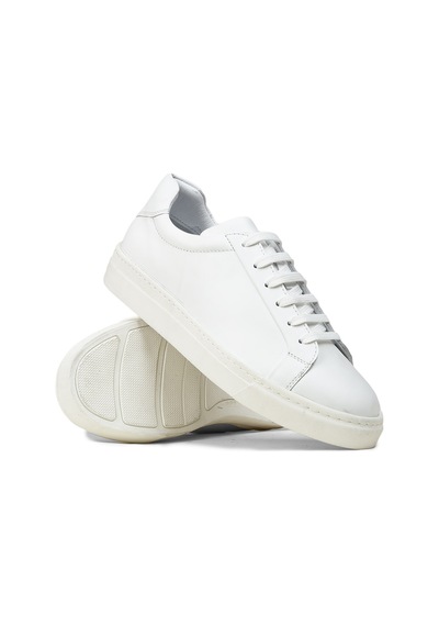 Deery Erkek Hakiki Deri Beyaz Sneaker Ayakkabı - 02018mbyzc01 Beyaz