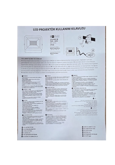Lexen Led Projektör 100w 6500k 100W Beyaz