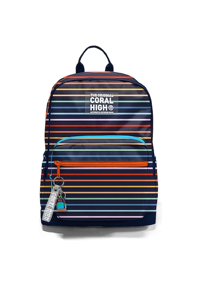 Coral High Dört Gözlü İlk Ve Ortaokul Çantası - Erkek Çocuk Çok Renkli Çizgi Desenli 33231