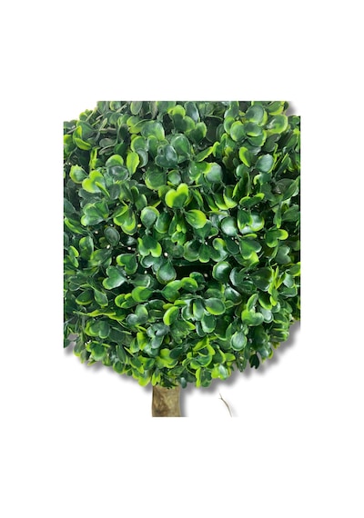 Cihan Çiçekçilik Yapay Ağaç 5 Li Şimşir Top 170 Cm 30x30 Metal Saksı Beyaz- Yeşil