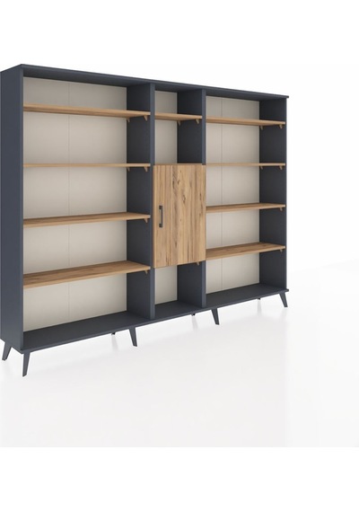 Arges Dolap 12 Raflı Tek Kapaklı 220x30x163 Antrasit-çam Atlas Çam - Antrasit Arges Dolap 12 Raflı Tek Kapaklı 220x30x163 Antrasit-çam Atlas Çam - Antrasit