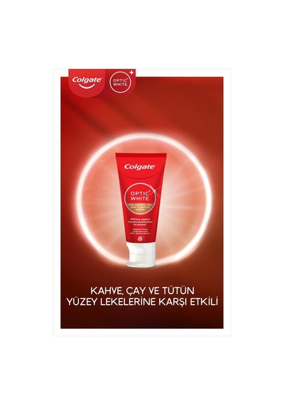 Colgate Optıc Whıte Kahve, Çay Ve Tütün Kullananlar İçin Diş Macunu 50ml X3 Adet