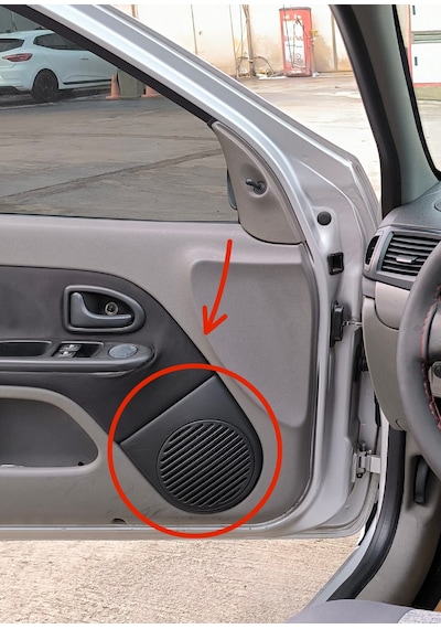 Renault Clio Symbol Thalia Kapı Hoparlör Kapağı Sağ Veya Sol Kapı Tweeter Izgarası Hoparlör Çerçevesi
