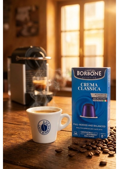 Caffe Borbone Classica 50'li Kapsül Kahve - Nespresso Uyumlu, Aylık Stok Avantajı