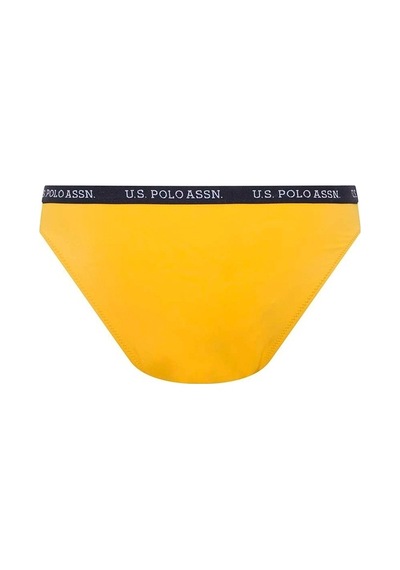 U.S. Polo Assn. Kadın Sarı Kalın Kenarlı Lastikli Bikini Alt 21511