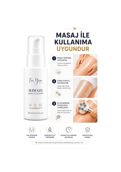 Slim Jel - Sıkılaştırıcı-bölgesel İncelme-çatlak Karşıtı Ve Selülit Kremi 150ml