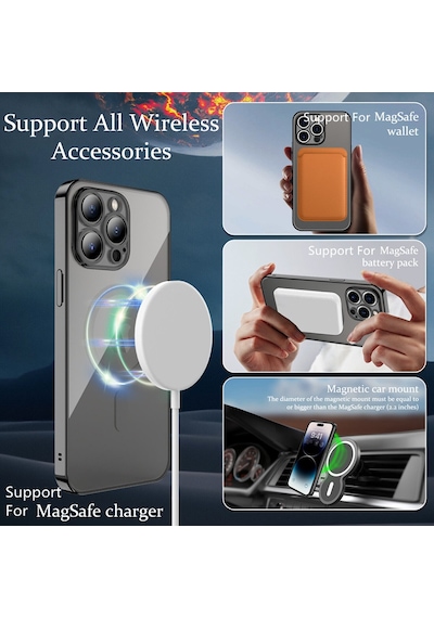 Mmpshop Apple Uyumlu iPhone 13 Kılıf Kamera Korumalı Magsafe Özellikli