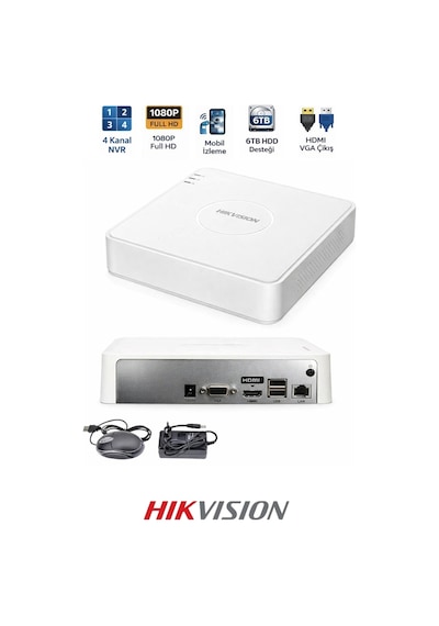 Ds-7104nı-q1 4 Kanal Nvr 1080p Hdmı Çıkışlı