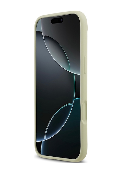 Apple Uyumlu iPhone 17 Air Kılıf Guess Lisanslı Grained Yazı Logolu Kapak Yeşil Yeşil